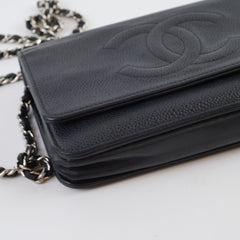 Chanel CC WOC Black Caviar