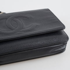 Chanel CC WOC Black Caviar