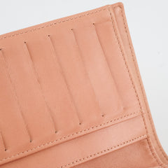 Chanel Lambskin Long Wallet Peach