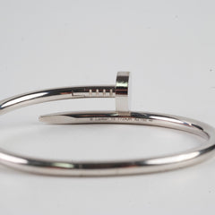 Cartier Juste Un Clou JUC Bracelet Size 15 White Gold 2024