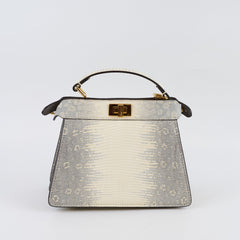 Fendi Peekaboo ISeeU Petite Ombre Lizard