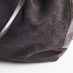 Gucci Chocolate Brown Canvas Tote