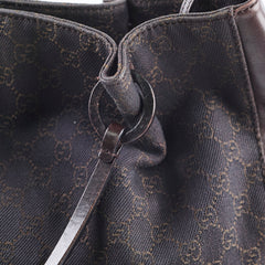 Gucci Chocolate Brown Canvas Tote