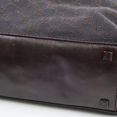 Gucci Chocolate Brown Canvas Tote