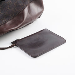 Gucci Chocolate Brown Canvas Tote