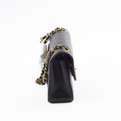 Chanel Caviar Small Classic Flap GHW Black 18 Series
