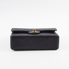 Chanel Caviar Small Classic Flap GHW Black 18 Series