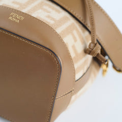 Fendi Mini Tresor Bucket Bag Beige
