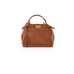 Fendi Mini Peekaboo Caramel Brown