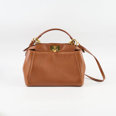Fendi Mini Peekaboo Caramel Brown