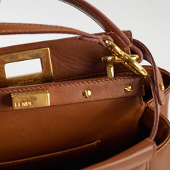 Fendi Mini Peekaboo Caramel Brown