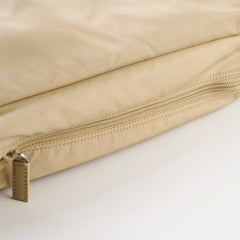 Prada Nylon Messenger Bag Light Beige