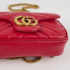 Gucci Marmont Supermini Red