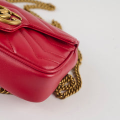 Gucci Marmont Supermini Red
