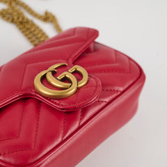 Gucci Marmont Supermini Red