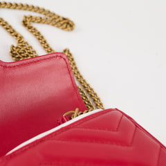 Gucci Marmont Supermini Red