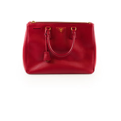 Prada Large Galleria Saffiano Tote Red
