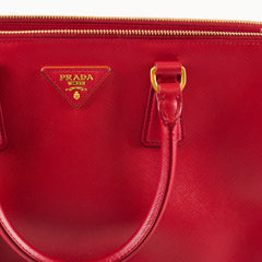 Prada Large Galleria Saffiano Tote Red