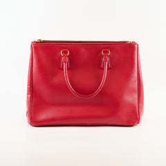 Prada Large Galleria Saffiano Tote Red