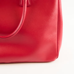 Prada Large Galleria Saffiano Tote Red