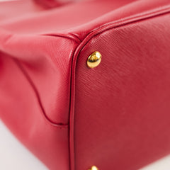 Prada Large Galleria Saffiano Tote Red