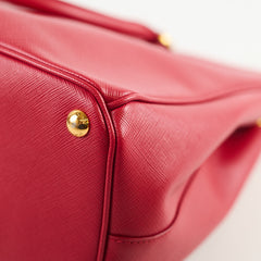 Prada Large Galleria Saffiano Tote Red