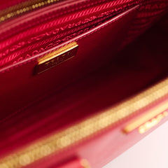 Prada Large Galleria Saffiano Tote Red