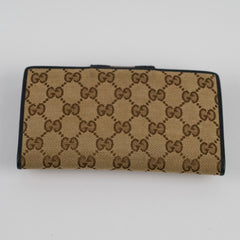 Gucci Canvas Long Wallet GG Supreme Brown