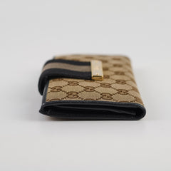 Gucci Canvas Long Wallet GG Supreme Brown