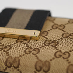 Gucci Canvas Long Wallet GG Supreme Brown