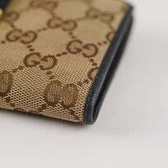 Gucci Canvas Long Wallet GG Supreme Brown