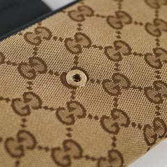 Gucci Canvas Long Wallet GG Supreme Brown