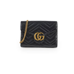 Gucci Marmont Wallet On Chain Black