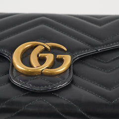 Gucci Marmont Wallet On Chain Black