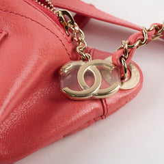 Chanel Quilted Glazed Leather Waist Bag Coral