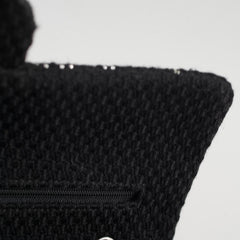 Chanel Medium/large Classic Flap CC Crystal Tweed Black