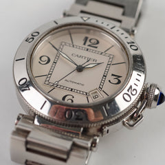 Cartier Pasha Watch 41mm Silver