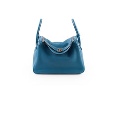 Hermes Lindy 30 Clemence PHW Blue Jeans T Stamp 2015