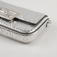 Fendi x Marc Jacobs Baguette Phone Pouch Silver Leather