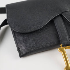 Christian Dior Saddle Belt Bag Black