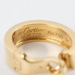 Cartier Love Earrings Classic Model Yellow Gold