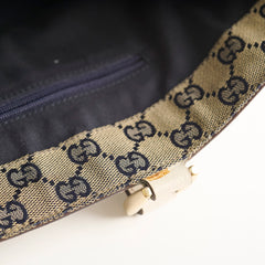 Gucci Small Abbey Tote Bag White Leather