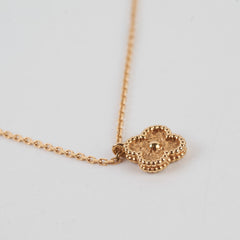 Van Cleef & Arpels Sweet Alhambra Rose Gold Necklace