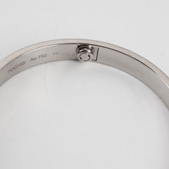 Cartier Classic Model Love Bracelet White Gold Size 18