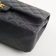 Chanel M/L Classic Flap Caviar Black (Microchipped)