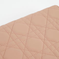 Dior Lady Dior Wallet On Chain WOC Ultra Matte Blush Pink