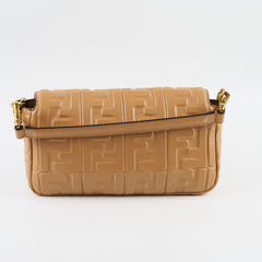 Fendi FF Baguette Medium Tan