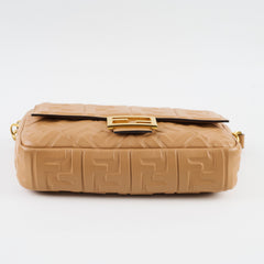 Fendi FF Baguette Medium Tan