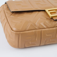 Fendi FF Baguette Medium Tan