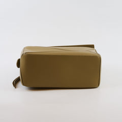 Loewe Small Puzzle Edge Pistachio with Canvas Strap